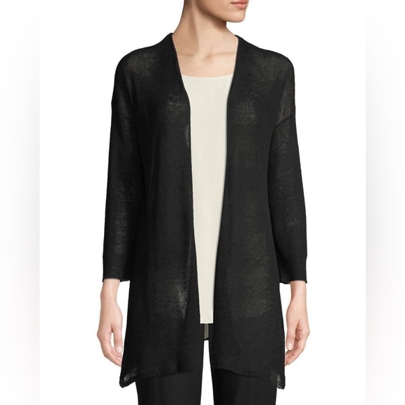 Eileen Fisher Sweaters - Eileen Fisher Organic linen/Tencel Open Cardigan